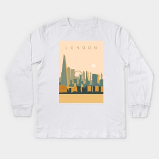 London Skyline Kids Long Sleeve T-Shirt